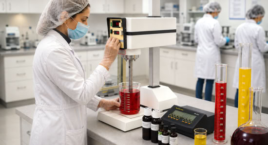 Beverage flavor development at Nutrition Labs with natural flavor testing and formulation