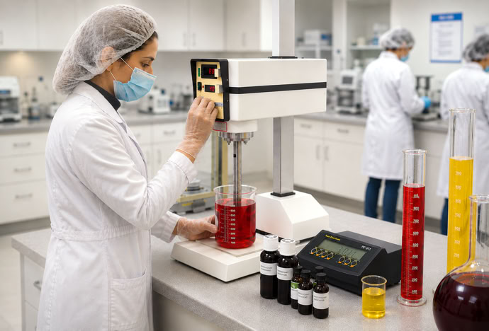 Beverage flavor development at Nutrition Labs with natural flavor testing and formulation
