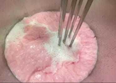 Nutrition Laboratories mixing protein beverage with high shear mixer