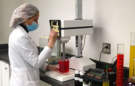 Beverage flavor development at Nutrition Labs with natural flavor testing and formulation